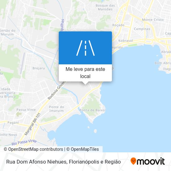 Rua Dom Afonso Niehues mapa