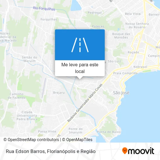 Rua Edson Barros mapa