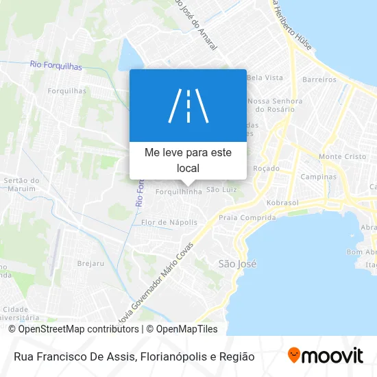 Rua Francisco De Assis mapa