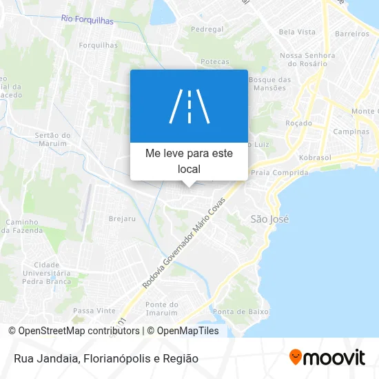 Rua Jandaia mapa