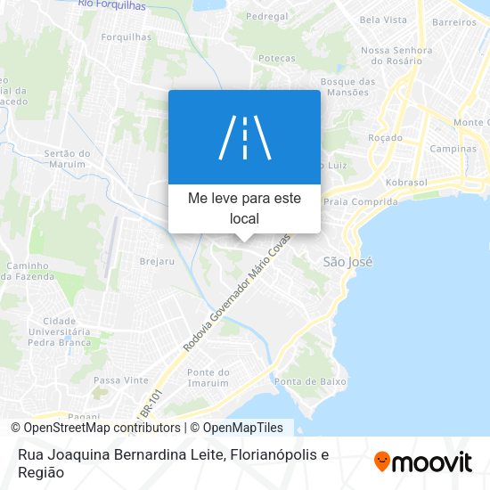 Rua Joaquina Bernardina Leite mapa
