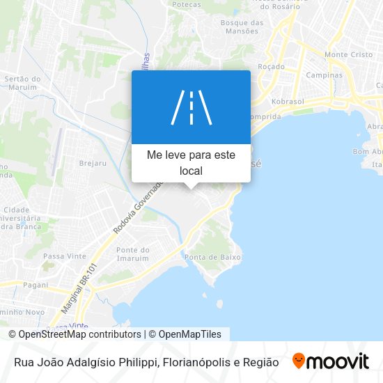 Rua João Adalgísio Philippi mapa