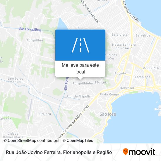 Rua João Jovino Ferreira mapa
