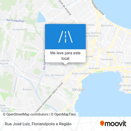 Rua José Luiz mapa