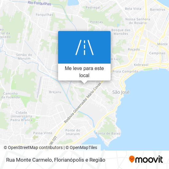 Rua Monte Carmelo mapa