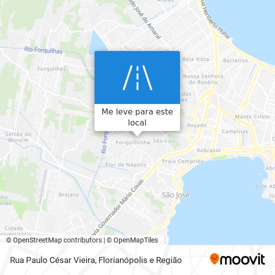 Rua Paulo César Vieira mapa