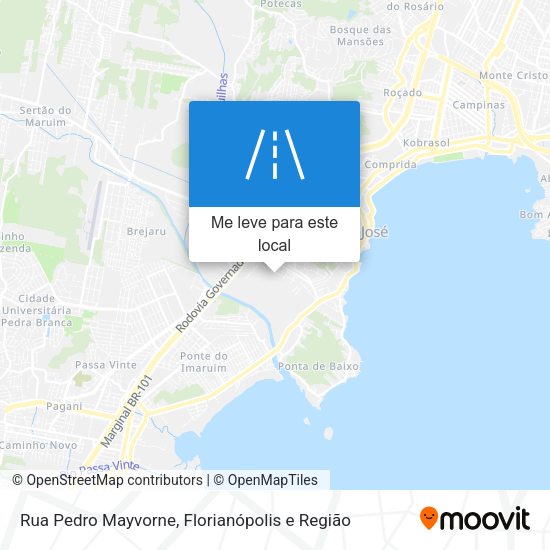 Rua Pedro Mayvorne mapa