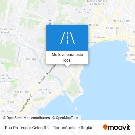 Rua Professor Celso Rila mapa