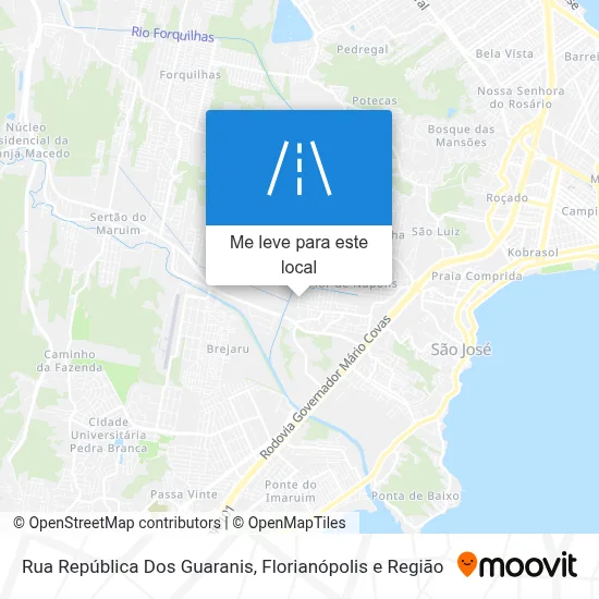 Rua República Dos Guaranis mapa