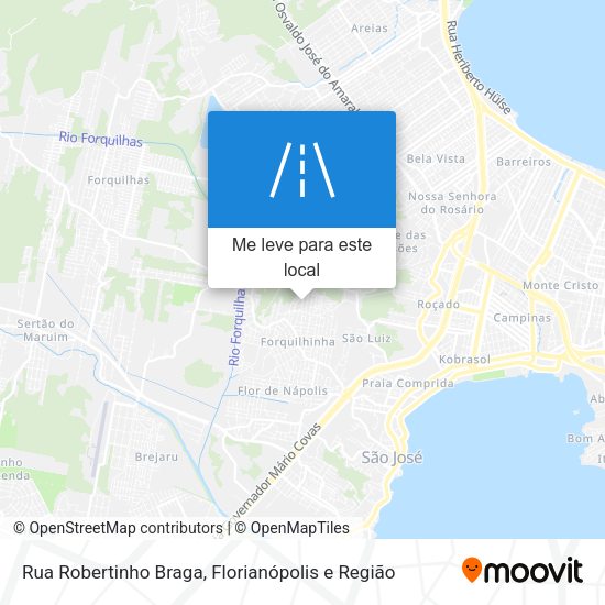Rua Robertinho Braga mapa