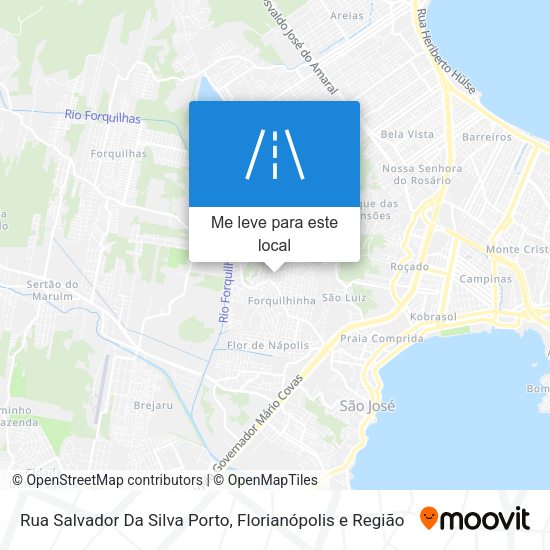 Rua Salvador Da Silva Porto mapa