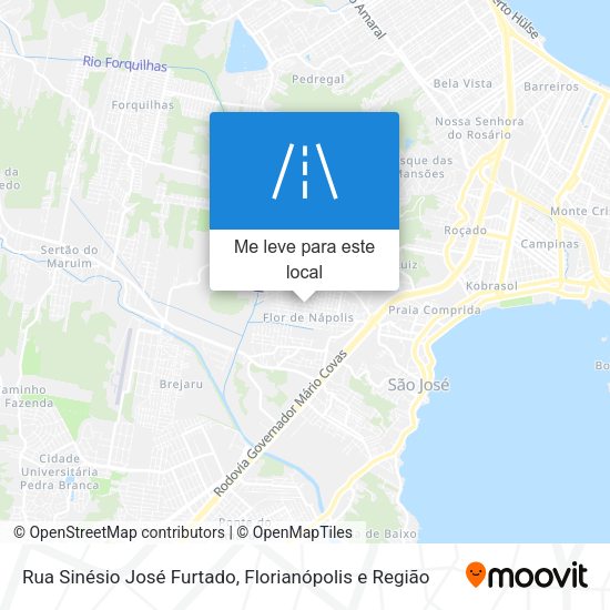 Rua Sinésio José Furtado mapa