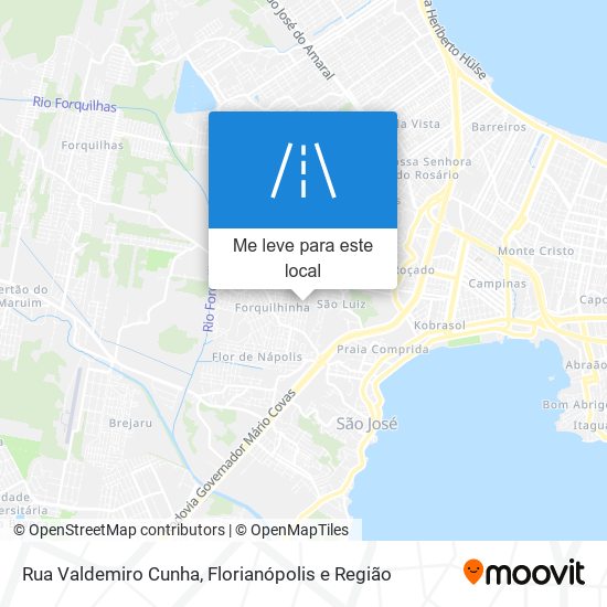 Rua Valdemiro Cunha mapa