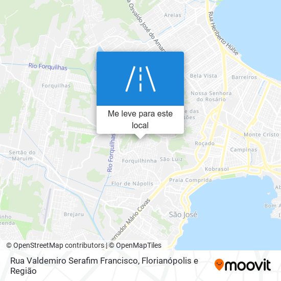 Rua Valdemiro Serafim Francisco mapa