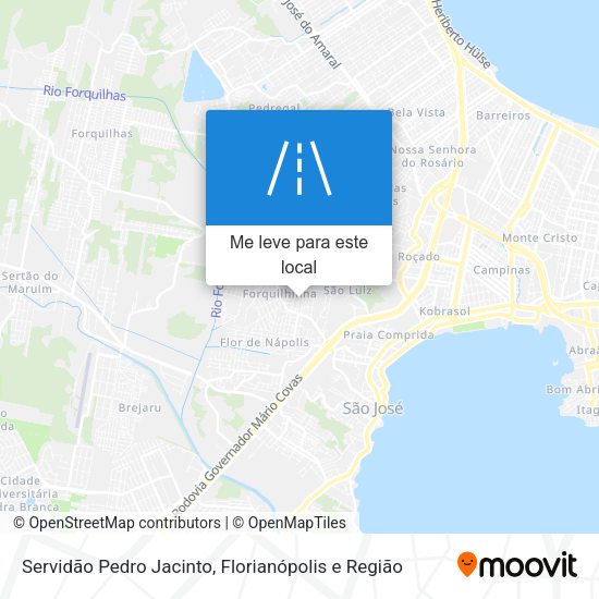 Servidão Pedro Jacinto mapa