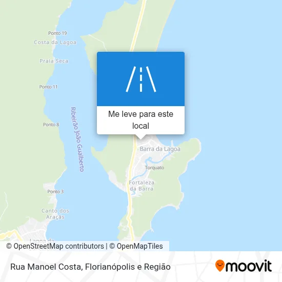 Rua Manoel Costa mapa