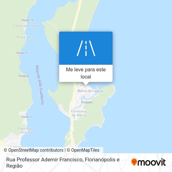 Rua Professor Ademir Francisco mapa