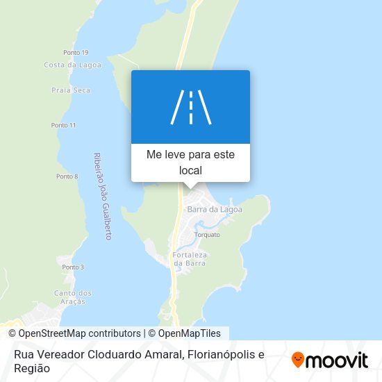 Rua Vereador Cloduardo Amaral mapa