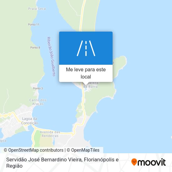 Servidão José Bernardino Vieira mapa