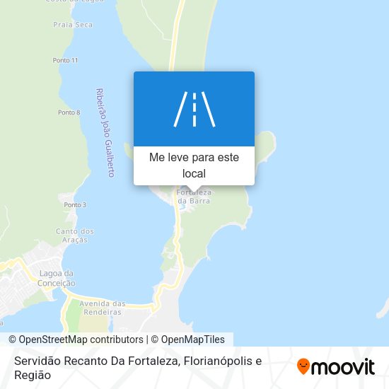 Servidão Recanto Da Fortaleza mapa