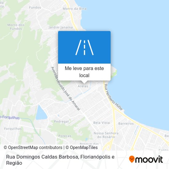 Rua Domingos Caldas Barbosa mapa