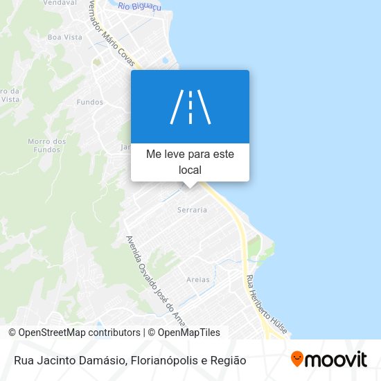 Rua Jacinto Damásio mapa