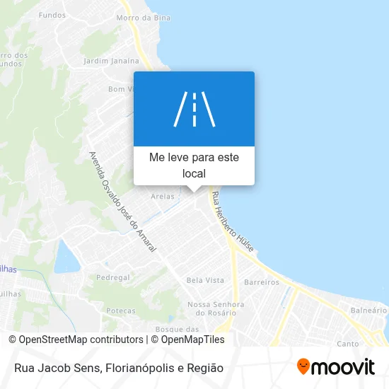 Rua Jacob Sens mapa