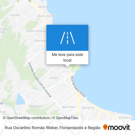 Rua Oscarlino Romão Weber mapa