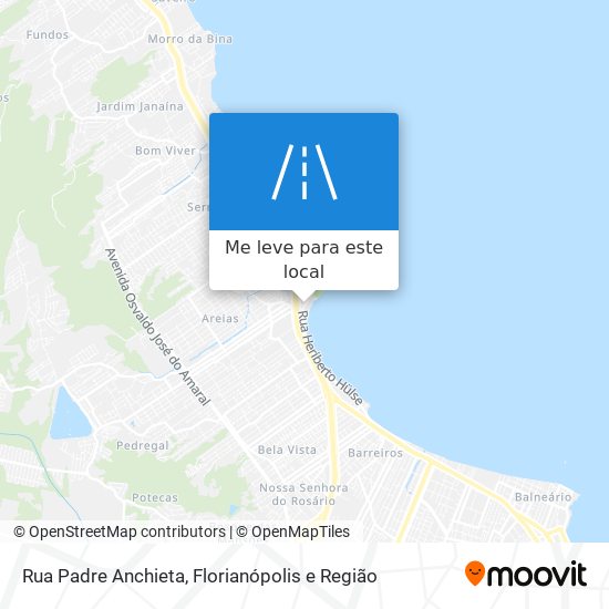 Rua Padre Anchieta mapa