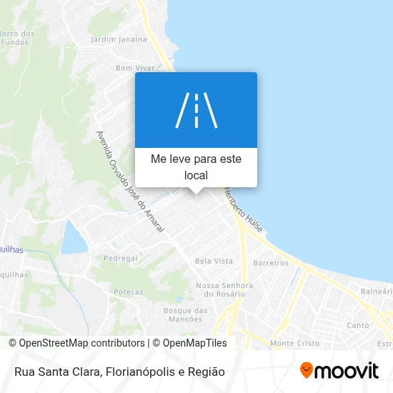 Rua Santa Clara mapa
