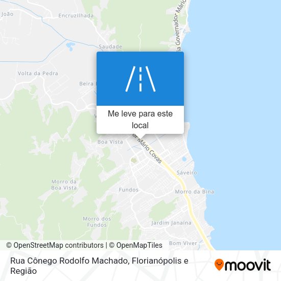 Rua Cônego Rodolfo Machado mapa