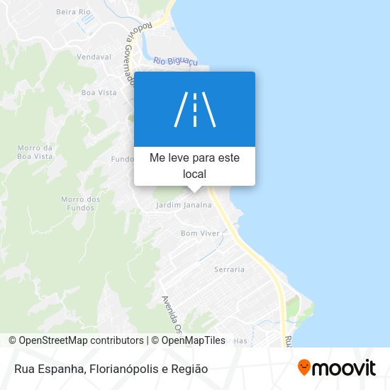 Rua Espanha mapa