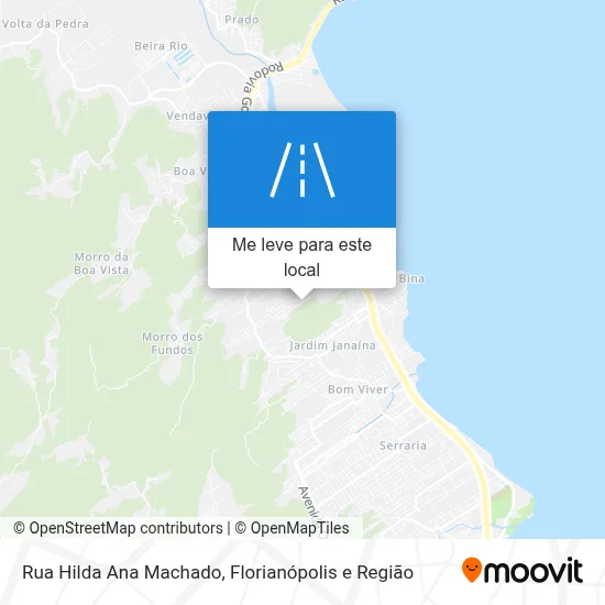 Rua Hilda Ana Machado mapa