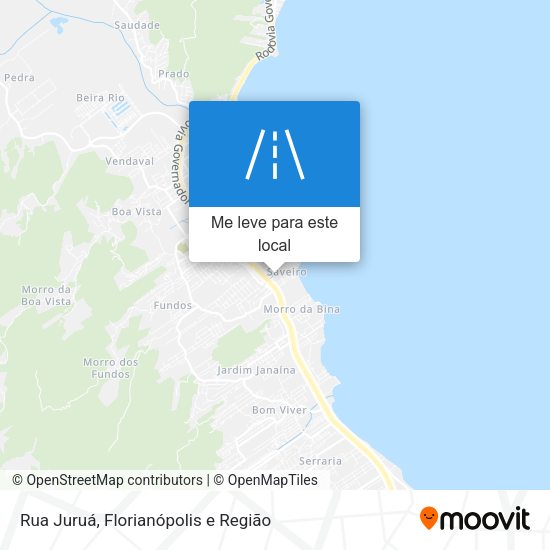 Rua Juruá mapa