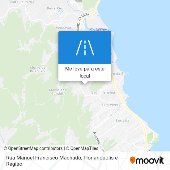 Rua Manoel Francisco Machado mapa