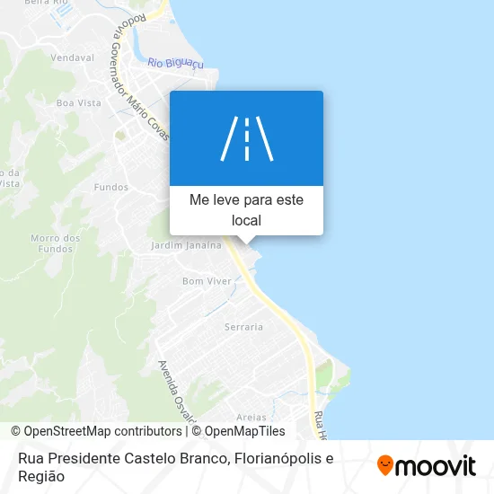 Rua Presidente Castelo Branco mapa