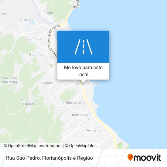 Rua São Pedro mapa