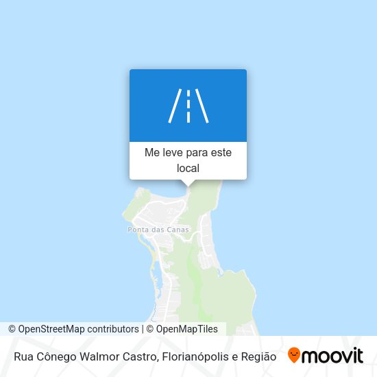 Rua Cônego Walmor Castro mapa