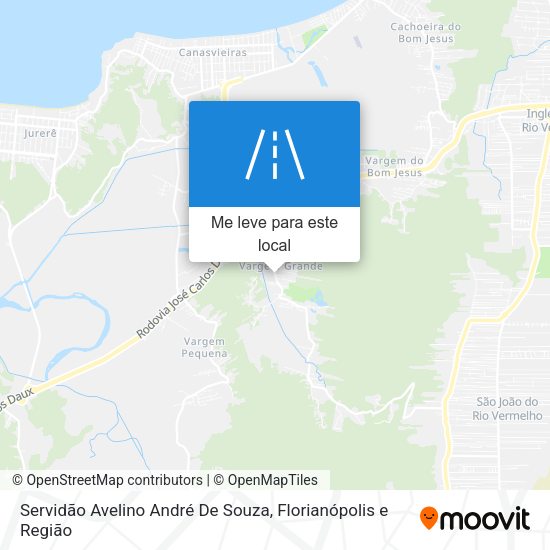 Servidão Avelino André De Souza mapa