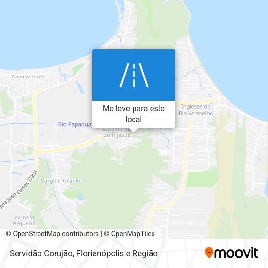 Servidão Corujão mapa