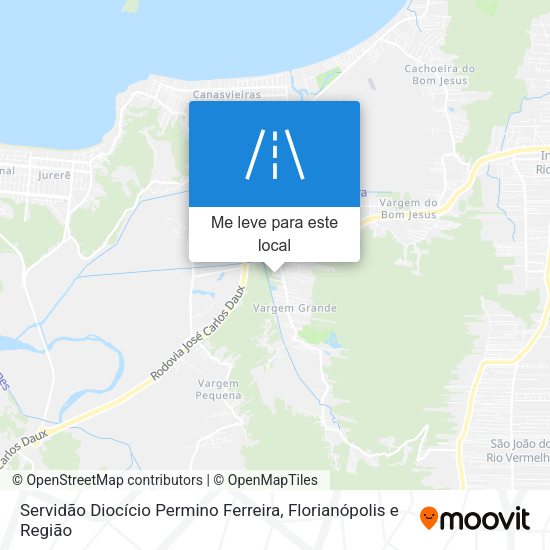 Servidão Diocício Permino Ferreira mapa