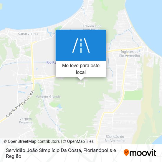 Servidão João Simplício Da Costa mapa