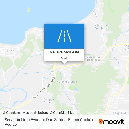 Servidão Lídio Evaristo Dos Santos mapa