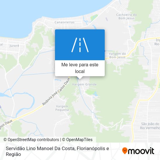 Servidão Lino Manoel Da Costa mapa