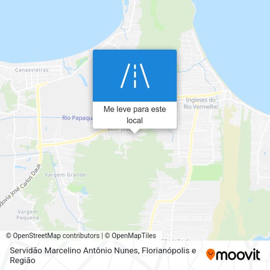 Servidão Marcelino Antônio Nunes mapa
