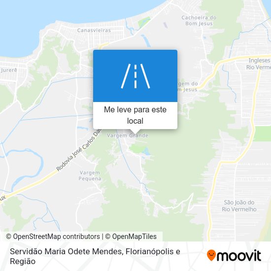 Servidão Maria Odete Mendes mapa
