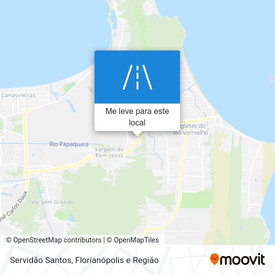 Servidão Santos mapa