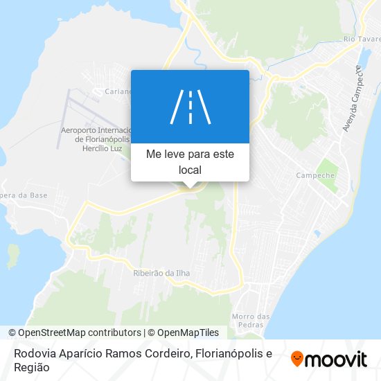 Rodovia Aparício Ramos Cordeiro mapa