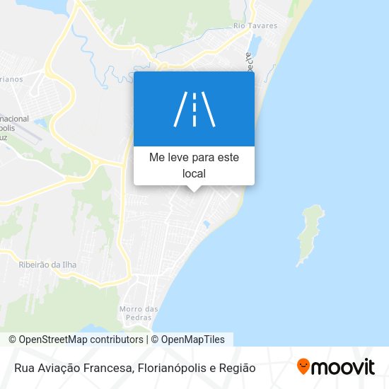 Rua Aviação Francesa mapa