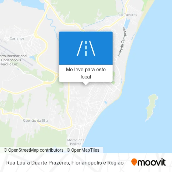 Rua Laura Duarte Prazeres mapa